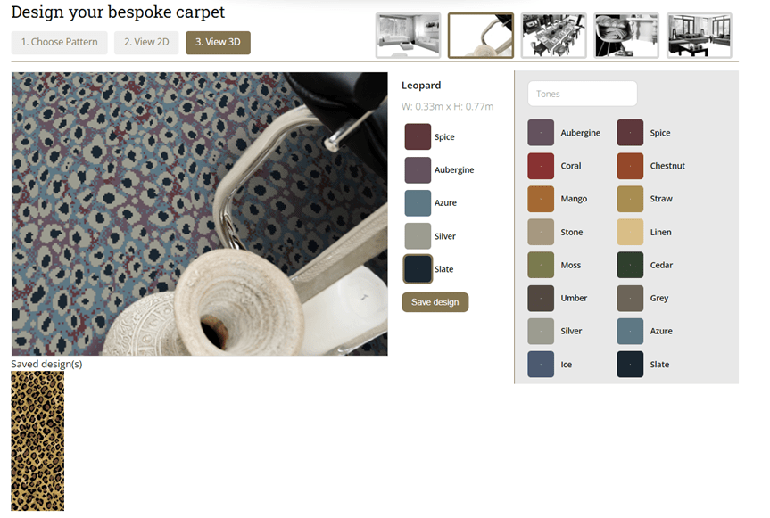 Design your own Hugh Mackay carpet with Flooring 4 You Ltd at their carpet showroom in Cheshire
